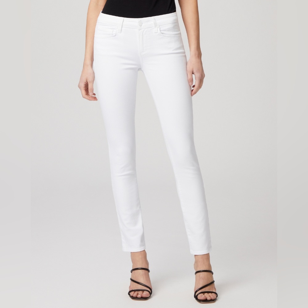 Paige Skyline Ankle Pants- Crisp White